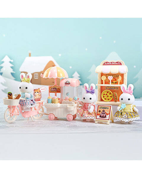 Bay Dreamy Mini Tavşan Bisiklet Yemek Standı Seti
