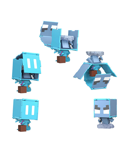 Minecraft Flipping 2'si 1 Arada Figür Magic Mobs JCN23