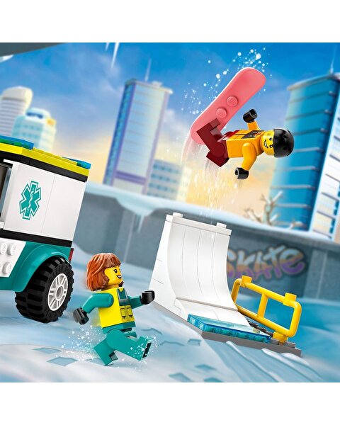 LEGO City Acil Ambulansı ve Snowboardcu 60403