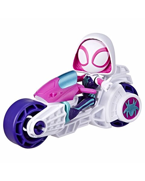 Spider And His Amazing Friends Motosiklet Ve Figür Ghost Spider F7461