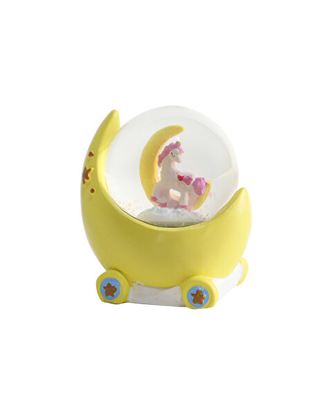 Mini Işıklı Renkli Unicorn Kar Küresi