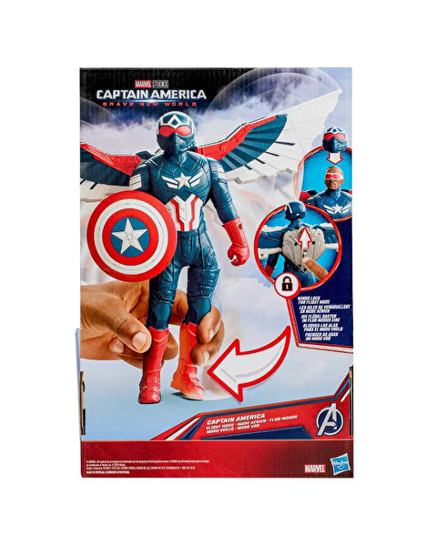 Marvel Studios Titan Hero Serisi Captain America Aksiyon Figür 22 Cm