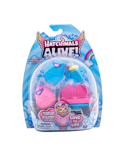 Hatchimals Alive Mama Sandalyesi Sarı Mavi Biberon