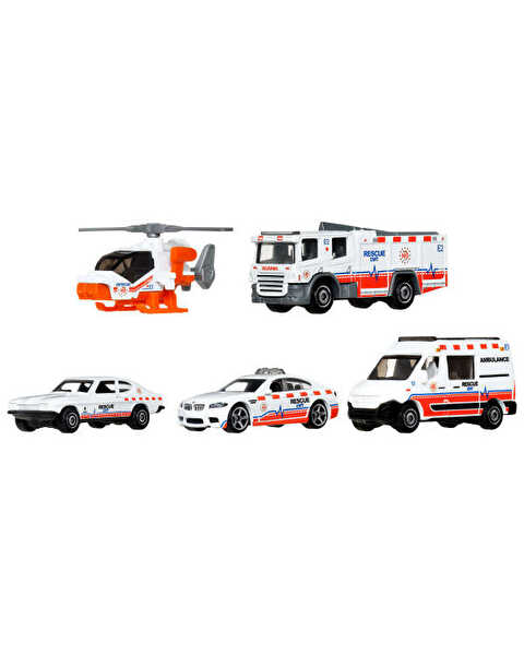 Matchbox Beşli Araba Seti Mbx Rescue V JBX25