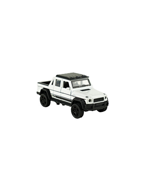 Die Cast 1:32 Sesli ve Işıklı Çek Bırak 4x4 Kamyonet Beyaz