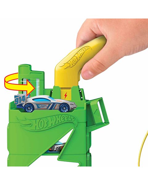 Hot Wheels Elektrikli Araç Şarj İstasyonu Oyun Seti HTN79
