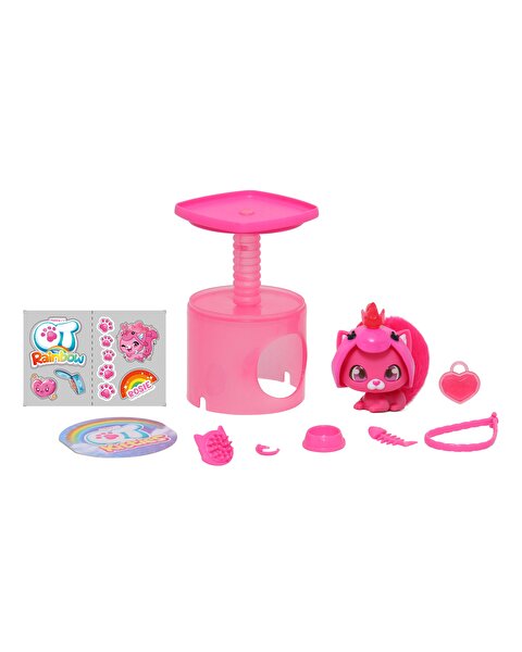 QT Kittie Gökkuşağı Serisi Sürpriz Aksesuarlı Yavru Kedi Mina