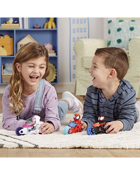 Spider And His Amazing Friends Motosiklet Ve Figür Ghost Spider F7461