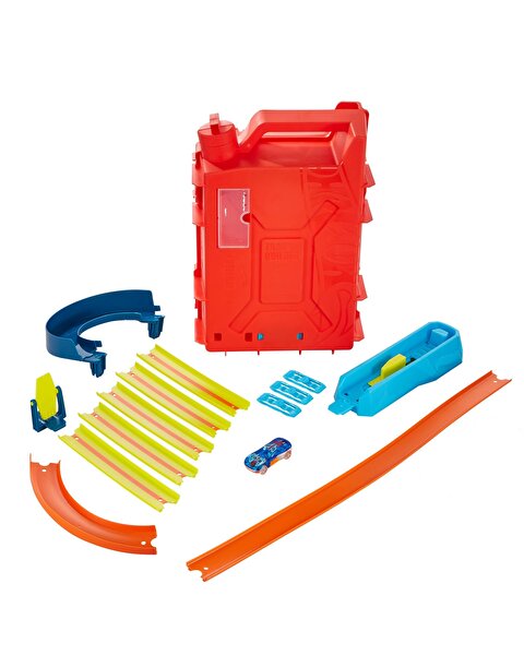 Hot Wheels Track Builder Benzin Bidonu Akrobasi Seti HDX78