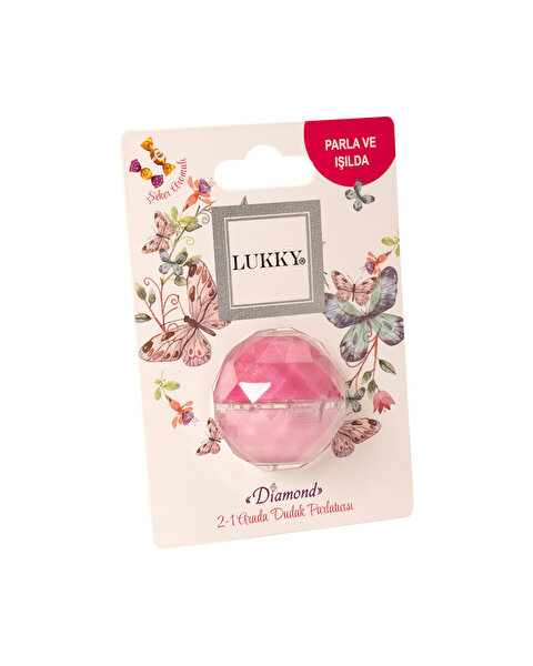 Lukky 2'si 1 Arada Pembe Simli Dudak Parlatıcısı