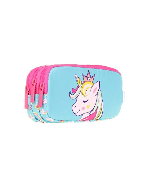 Kaukko Kids 3 Bölmeli Toys Unicorn Kalem Çantası