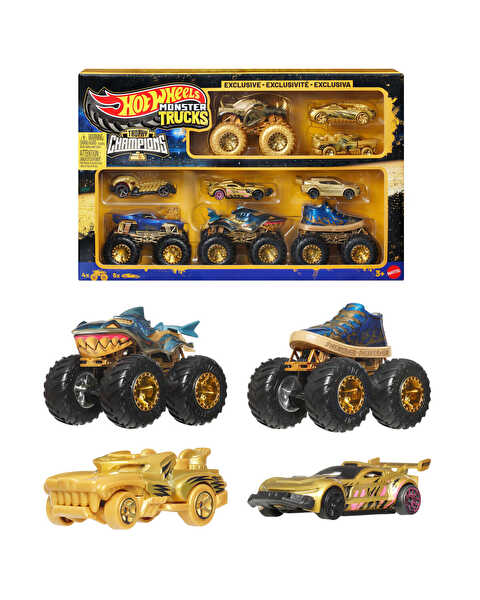 Hot Wheels Monster Trucks Bigfoot Trophy Şampiyonları Araçlar Paketi JND72