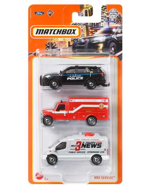 Matchbox Üçlü Araba Seti Mbx Service HFK16