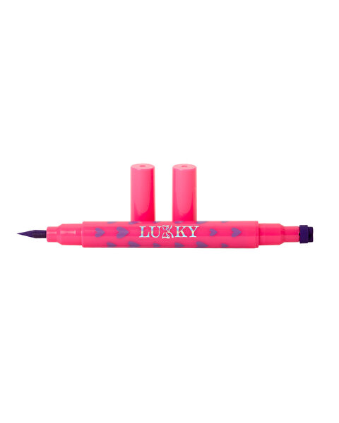 Lukky 2'si 1 Arada Kalp Baskısı ve Eyeliner