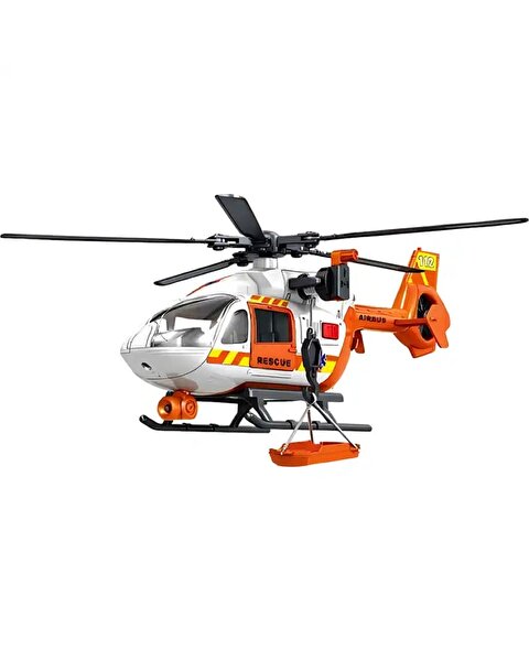Pervaneli Işıklı ve Sesli Sürtmeli Kurtarma Helikopteri 30 Cm