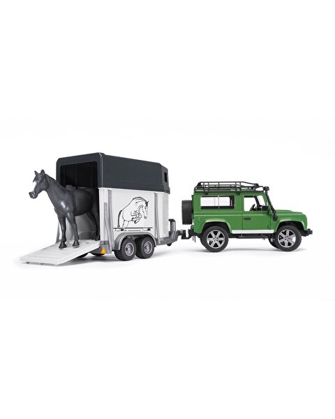 Bruder Land Rover Arazi Aracı ve At Nakil Aracı