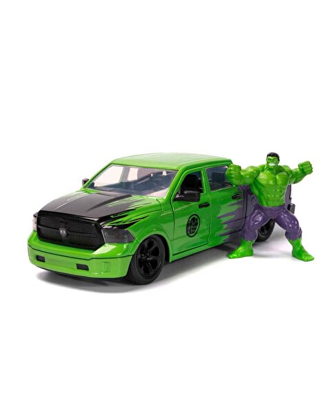 1:24 Marvel Avengers 2014 RAM 1500 Model Araba ve Hulk Figür