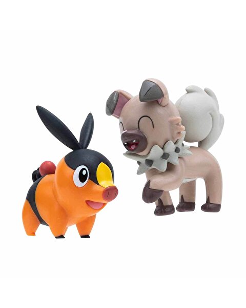 Pokemon Battle Fi̇gürler S13 Tepig ve Rockruff