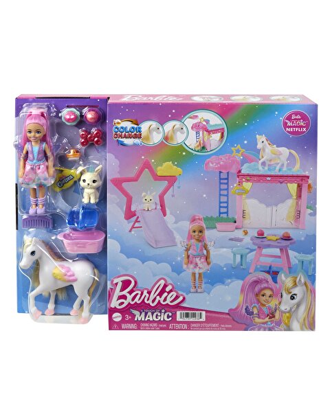 Barbie A Touch Of Magic Chelsea Ve Pegasus Oyun Seti HNT67