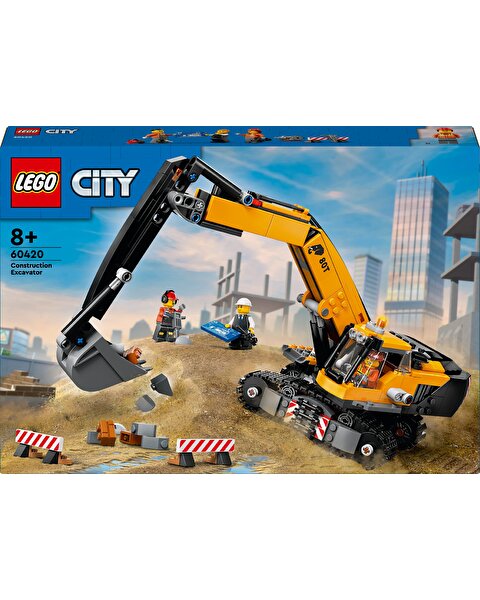 LEGO City Sarı İnşaat Ekskavatörü 60420