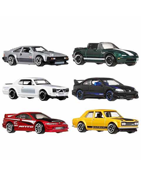 Hot Wheels Japon Temalı 1:64 6’lı Araba Seti JBY77