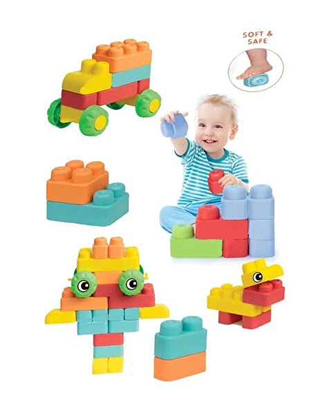 Oyuncak Çantalı Soft Maxi Bloklar 41 Parça