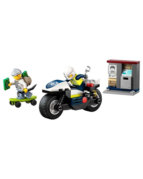 LEGO City Polis Macera 3’lü Özel Set Paket (Polis Araba + Polis Motosikletli Kovalamaca + Mini Formula Yarış Aracı)