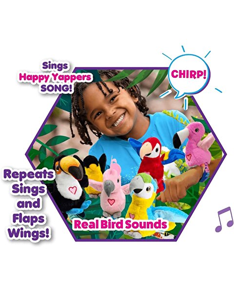 Happy Yappers Slap Bant Kırmızı Konuşan ve Taklit Eden Toucan