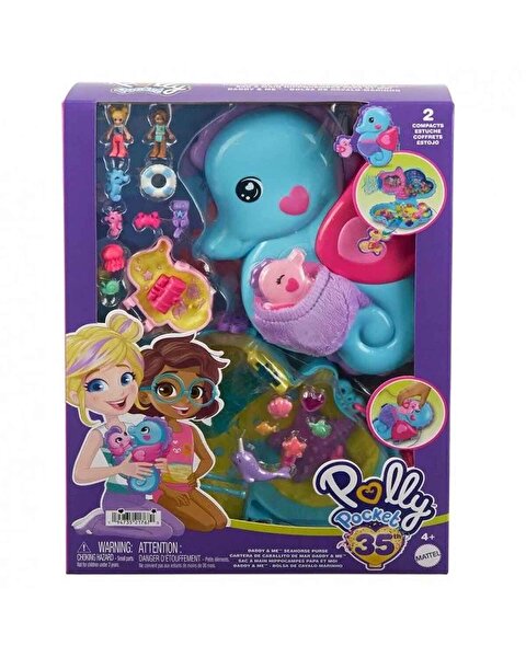 Polly Pocket Çanta Olabilen Micro Oyun Setleri Seahorse Purse HPW03