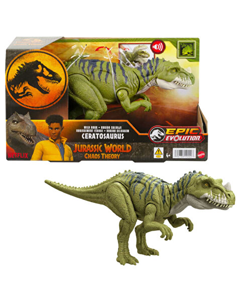 Jurassic World Kükreyen Dinozor Figürleri Ceratosaurus HTK74