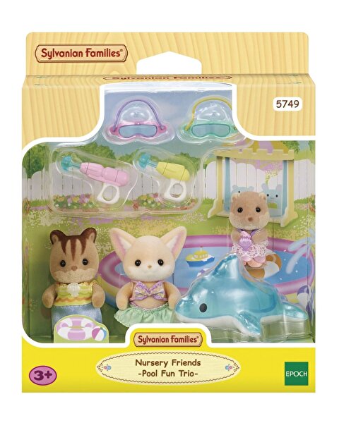 Sylvanian Families Anaokulu Arkadaşları Havuz Eğlencesi Üçlüsü