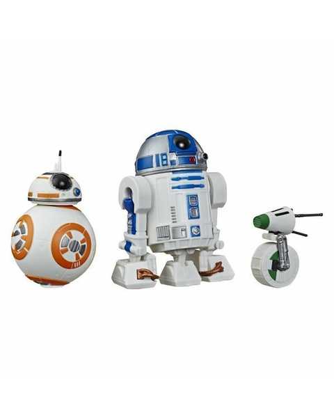 Star Wars Galaxy of Adventures 3'lü Droid Figür (R2-D2. BB-8. D-O)