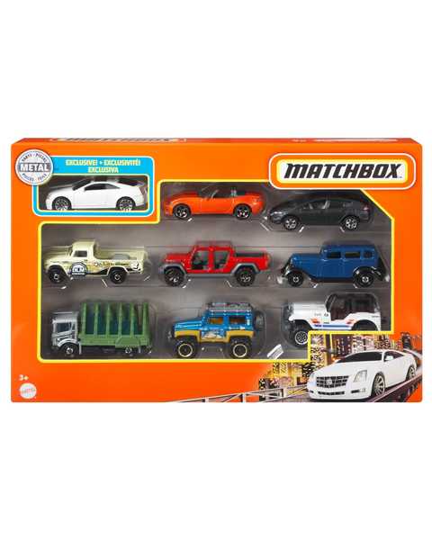 Matchbox 1:64 Dokuzlu Araba Seti GVY62