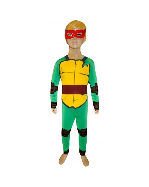 Ninja Kaplumbağalar Kırmızı Maskeli Kostüm 10-12 Yaş