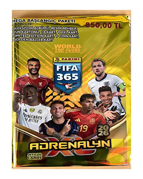 FIFA 365 2026 Adrenalyn Kart Mega Başlangıç Paketi