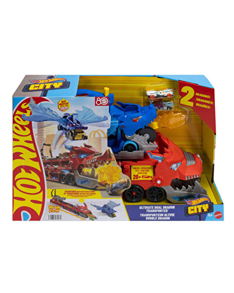 Hot Wheels Ultimate Çift Ejderha Taşıyıcı Tır JBM72