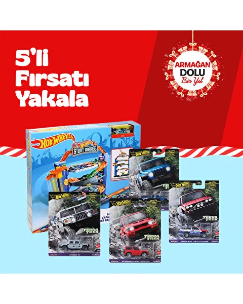 Yılbaşına Özel Hot Wheels 5’li Oyun Seti ve Araba Paketi