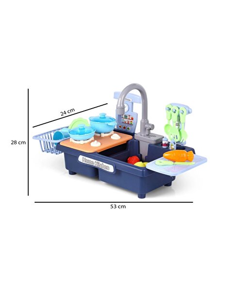 Pilli Mutfak Takımı Mavi