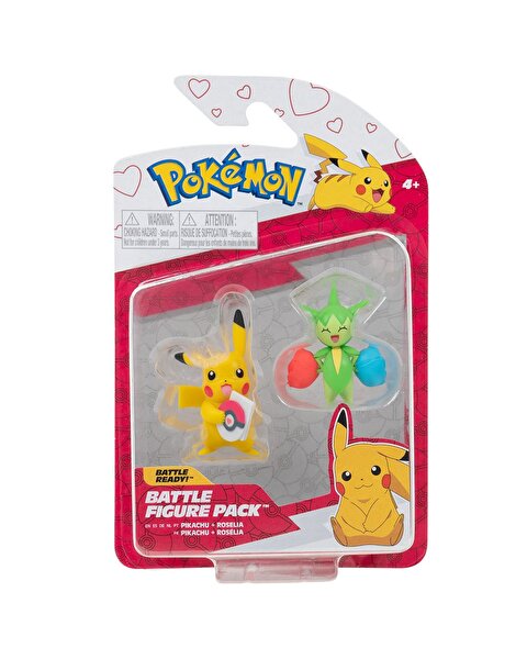 Pokemon Battle 2'li Figür Seti Pikachu ve Roselia