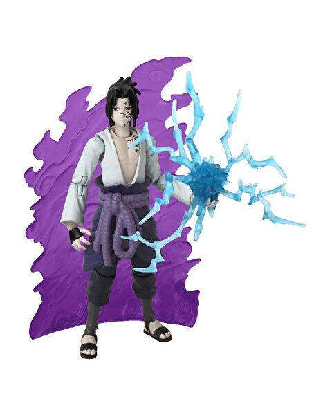 Naruto Anime Sasuke Uchiha 4 Büyük Ninja Savaşı Figürü 16 cm