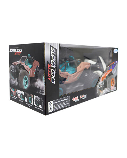 Kumandalı GX3 Alloy/2.4G 1:16 U/K Metal Şarjlı Yeşil Pembe Araba