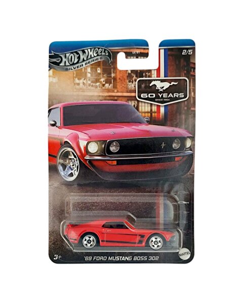 Hot Wheels Silver Series Araba 69 Ford Mustang Boss 302 JBY51