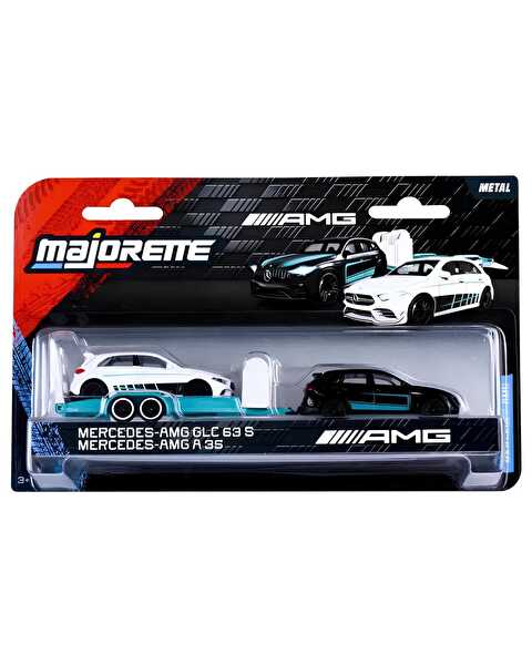 Majorette Mercedes-AMG Deluxe Treyler Serisi Mercedes-AMG GLC 63 S / Mercedes-AMG A 35