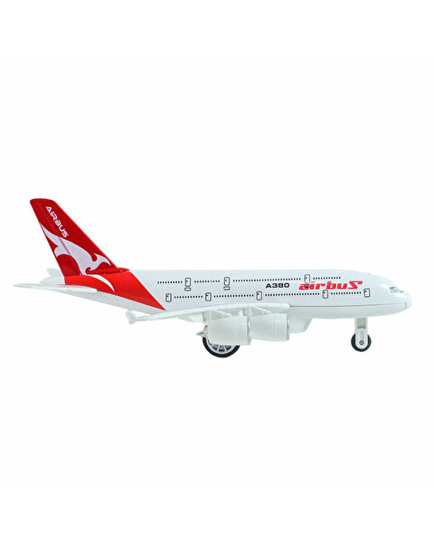 Diecast Çek Bırak Airbus Uçak Kırmızı