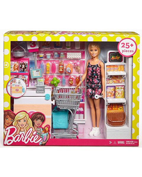 Barbie Süpermarkette Oyun Seti FRP01