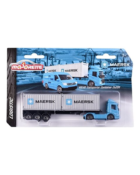 Majorette Maersk Transport Araçlar Volvo Transporter Container 2x