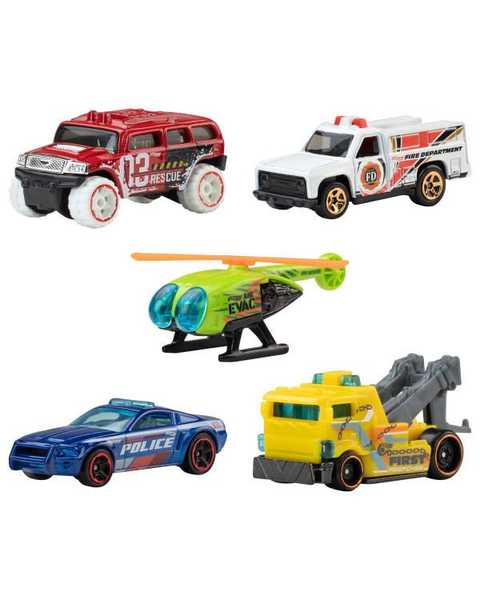 Hot Wheels Beşli Araba Seti Priority Patrol JKG09