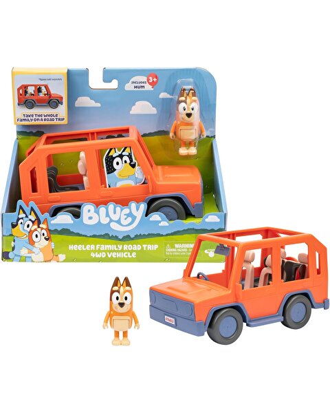 Bluey 4x4 Büyük Araç ve Chilli Figür Seti