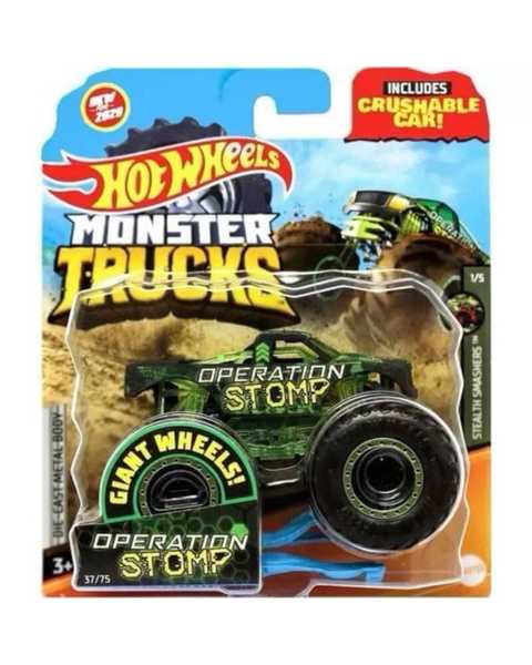 Hot Wheels Monster Trucks 1:64 Arabalar Operation Stomp GJF14