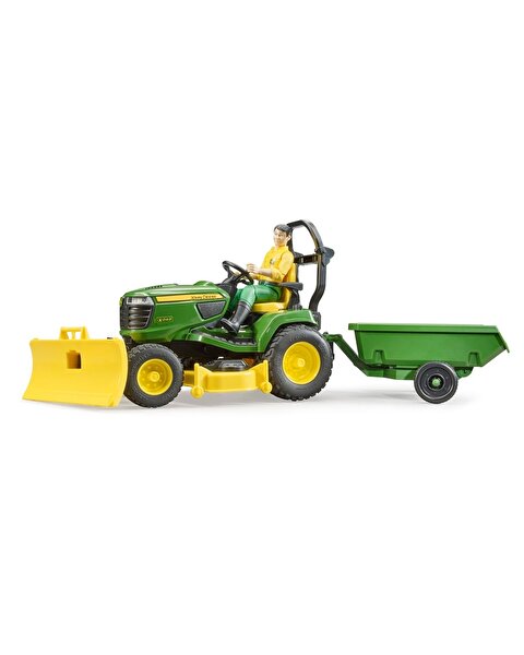 Bruder John Deere Çim Biçme Traktörü ve Bahçıvan